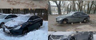 Ставят "на кирпичи": в Киеве неизвестные воруют колеса на автомобилях