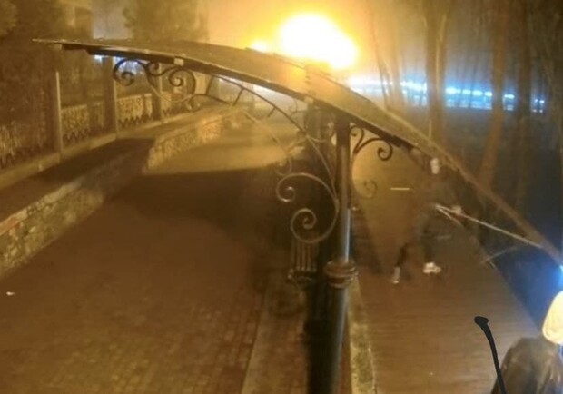 Суд вынес решение о повреждении гирлянды на Аллее художников в Киеве. Фото: "Национальная полиция"