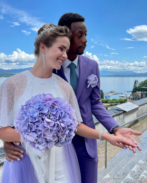 Свадьба в Швейцарии: украинская теннисистка Элина Свитолина вышла замуж за Гаэля Монфиса фото