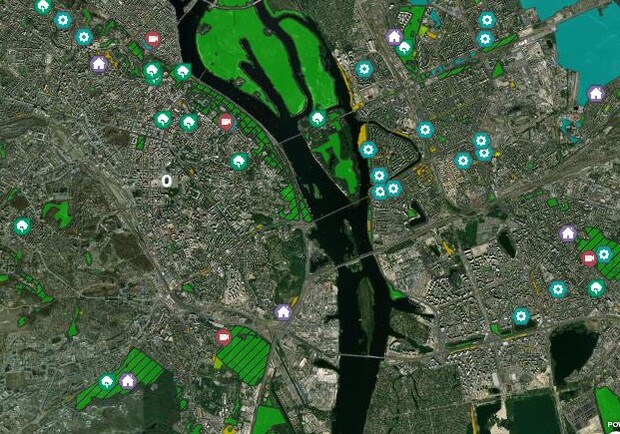 Посмотришь онлайн: в Киеве появилась интерактивная карта зеленых зон - фото