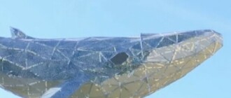 "Киевский кит": на ВДНГ открыли скульптуру из переработанного пластика