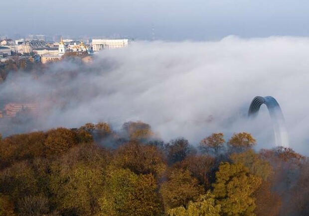 На Киев надвигается облако грязного воздуха. Фото: glavcom.ua