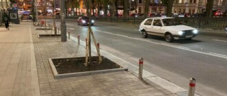 Скандал с парковкой: на бульваре Шевченко восстановили тротуар и высадили новые деревья