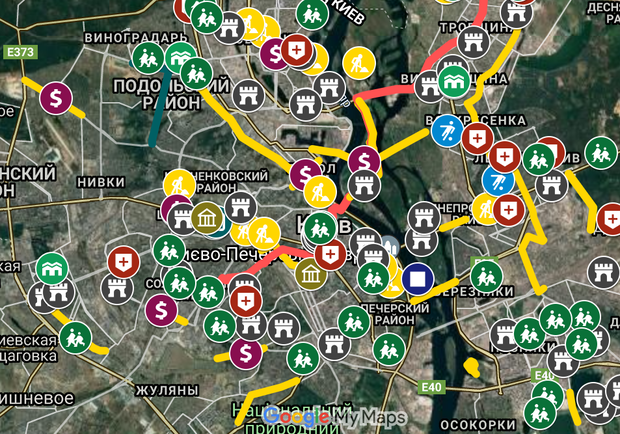 Интерактивная карта городских проектов. 