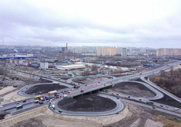 В Киеве на Большой окружной открыли новый участок дороги. 
