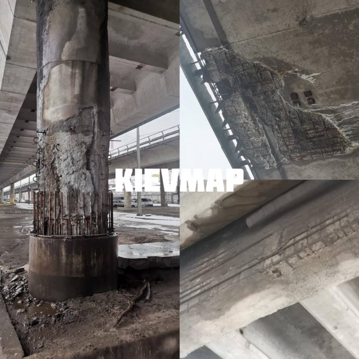На Южном мосту в Киеве ремонтируют опоры
