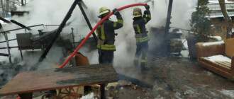 На территории Гидропарка произошел пожар: есть пострадавший