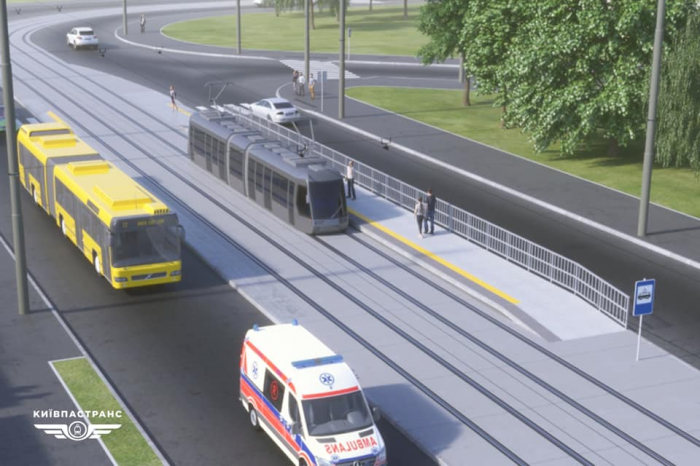 Визуализация остановок скоростного трамвая на ДВРЗ
