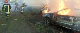 В Киеве на штрафплощадке горели 7 авто