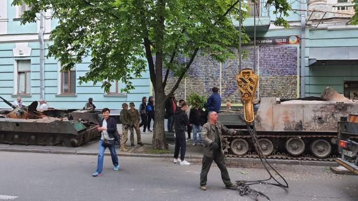 Кріпосний провулок на Печерську перетворили у музей російсько-української війни