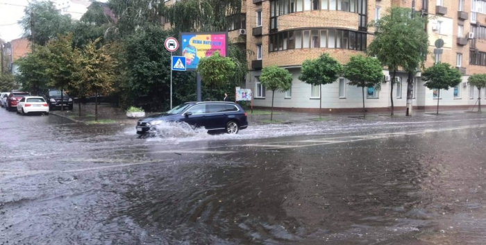 Затопление Киев потоп непогода ливни дорожная сеть