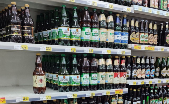 У столичних крамницях продовжили час реалізації алкогольних напоїв. Фото: О.Косова