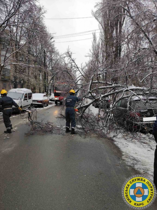 В КГГА рассказали о последствиях ледяного дождя в Киеве