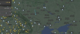 Над Украиной пролетел Санта Клаус