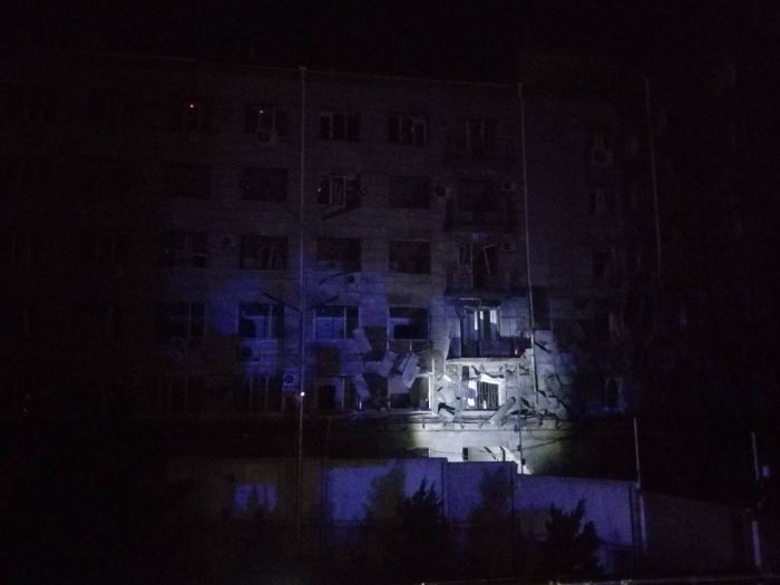 Последствия атаки Shahed-136 в Голосеевском районе.