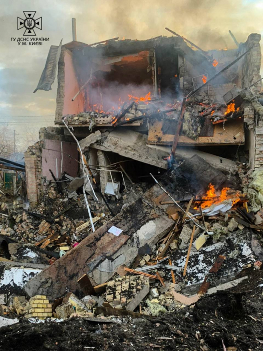 Последствия российских обстрелов Киева и области 29 декабря.