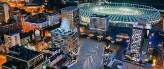 Появился проект небоскреба перед Олимпийским стадионом в Киеве