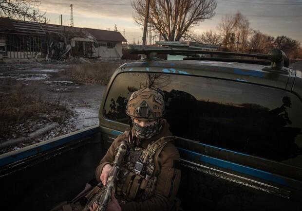 Карта боевых действий на Украине 8 января. 
