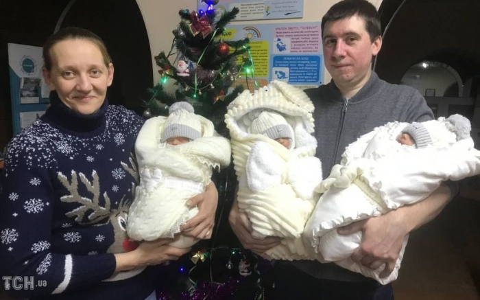 Киевлянка, родившая тройню на Новый год, рассказала, как чувствуют себя дети.