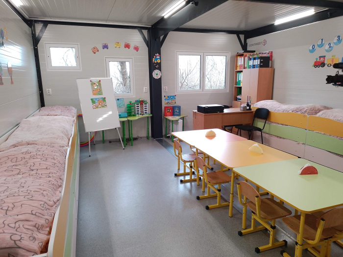 Под Киевом в селе Загальцы Бучанского района установили модульный детский сад.