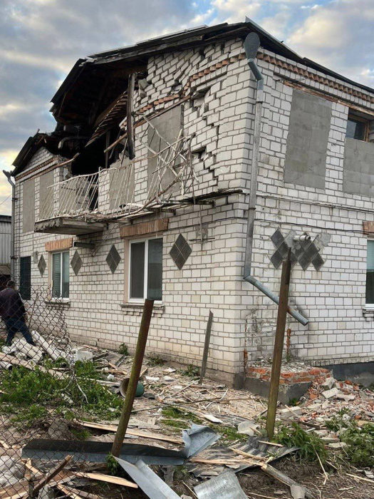 Последствия ракетной атаки в Киев 9 мая 2023 года.