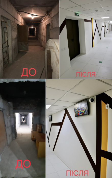 Под Киевом старый школьный подвал преобразили в комфортное укрытие.