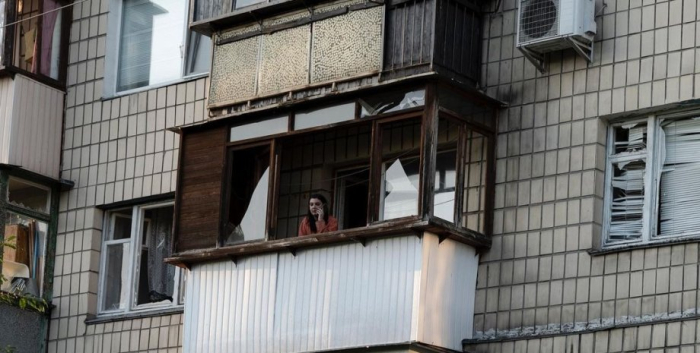 киев, столица украины, дом, обстрел