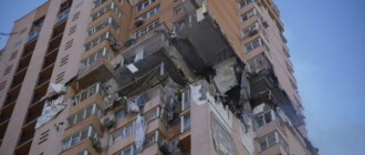 В Соломенском районе обломки ракеты попали в многоэтажку