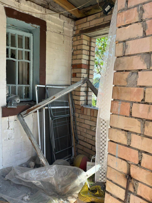 Последствия повреждений в доме Виктории Суско –