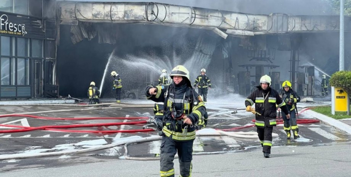 Пожарные в Киеве, фото