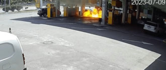 "Пожар на АЗС ликвидирован": огонь уничтожил заправку и восемь машин, — Кличко (видео)