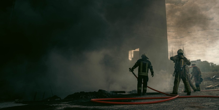 Пожарные, пожар, склад МВД, Киев, Киевская область