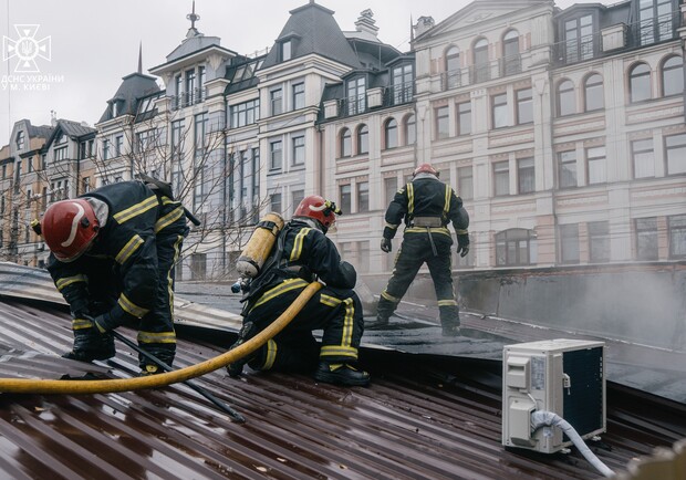 В Киеве на Подоле произошел пожар. 