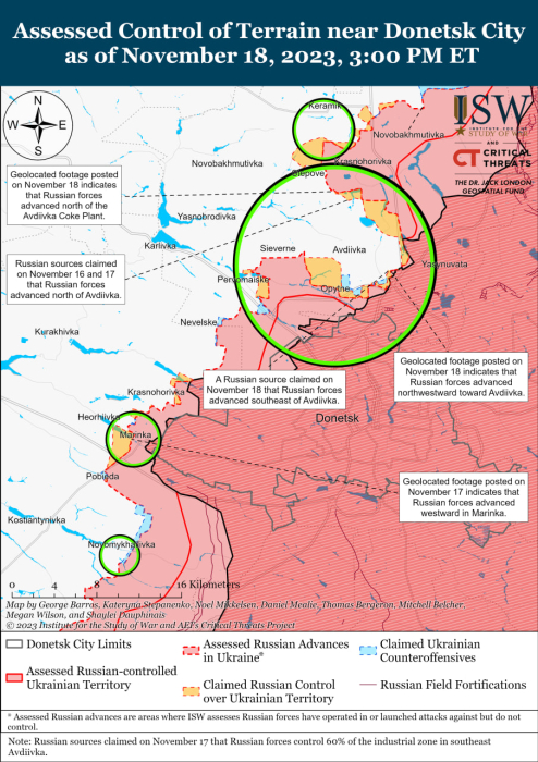 Карта боевых действий в Украине на 19 ноября фото 3 2