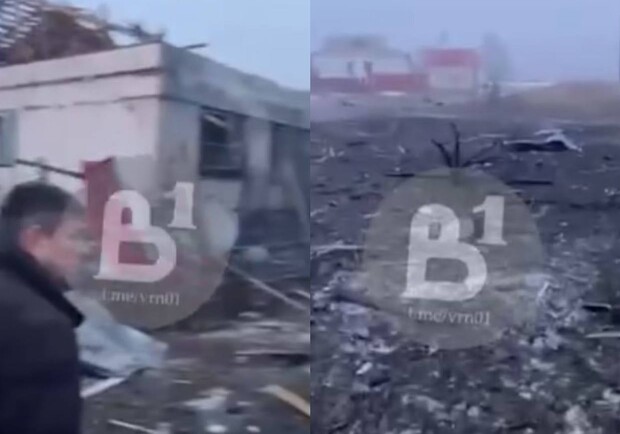 Летевшая на Киев ракета упала на территории РФ и разрушила дома. 