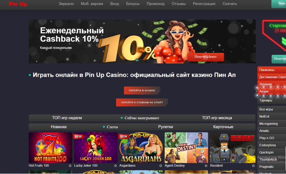 Казино Pin Up в Україні - основні переваги та недоліки ігрового клубу