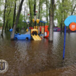 В Киеве подтопило пляжи и парки: ГВА показала фото и видео половодья