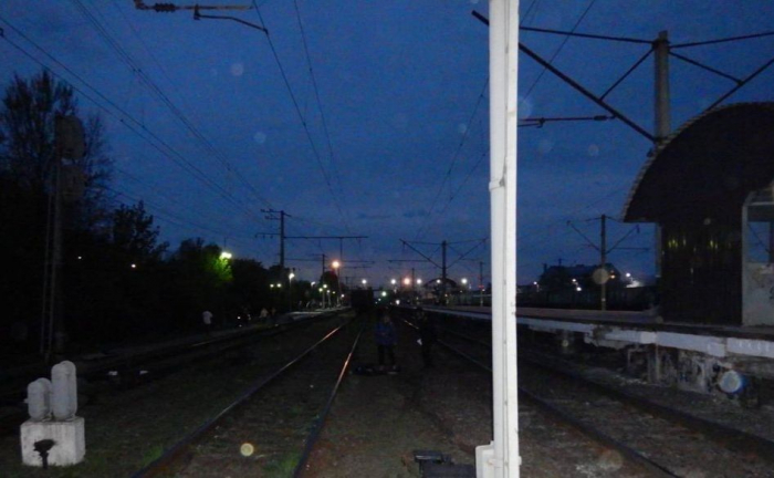 Місце аварії на залізниці, де загинув чоловік під колесами потяга. Фото: TГ Поліція Київщини