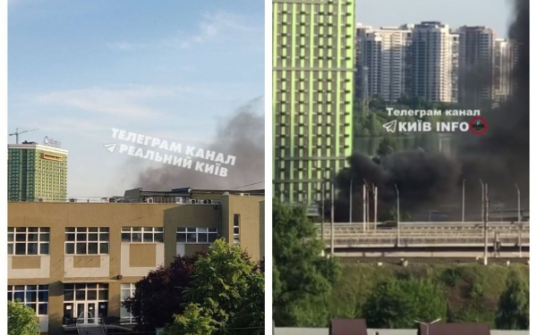 
У одного из мостов Киева вспыхнул пожар: что известно (видео)
