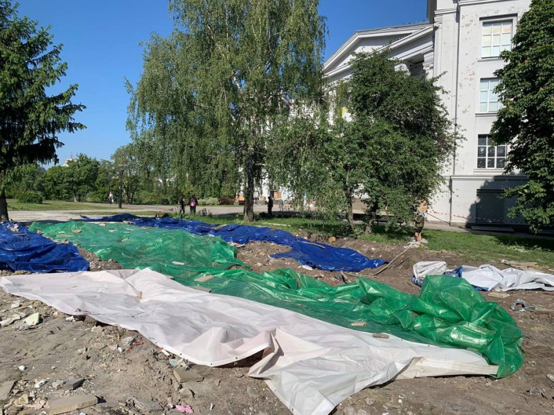 У Києві знесли храм-МАФ УПЦ поблизу Десятинної церкви