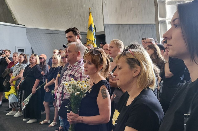 Загинув внаслідок теракту в Оленівці: у Києві попрощалися із військовослужбовцем Сергієм Хаванських