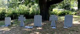 Національне військове меморіальне кладовище: Мінветеранів презентувало зразки намогильних плит
