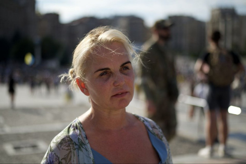 У Києві на мітингу на підтримку військовополонених вшанували військових, загиблих під час теракту в Оленівці