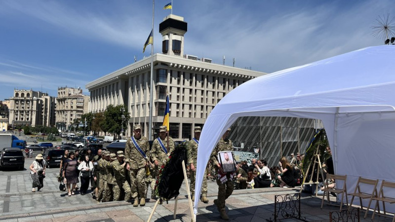 У Києві попрощалися з військовим Володимиром "Ірландцем" Сергієвським