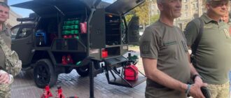 Дозволяє ремонтувати авто неподалік фронту: військові 112-ї бригади ТрО Києва отримали мобільну майстерню "Локер"