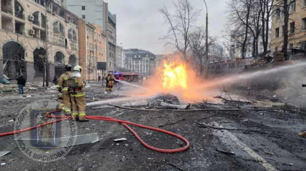 У Києві у 3 районах попадали уламки ракет: 1 загиблий та 12 постраждалих 