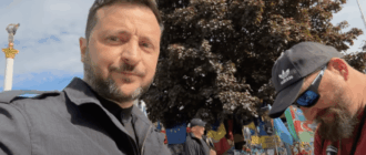 К Зеленскому на Крещатике пытался прорваться "будущий депутат Борисполя" (видео)