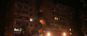 Массированные обстрелы Киева: пожары вспыхнули сразу в нескольких районах