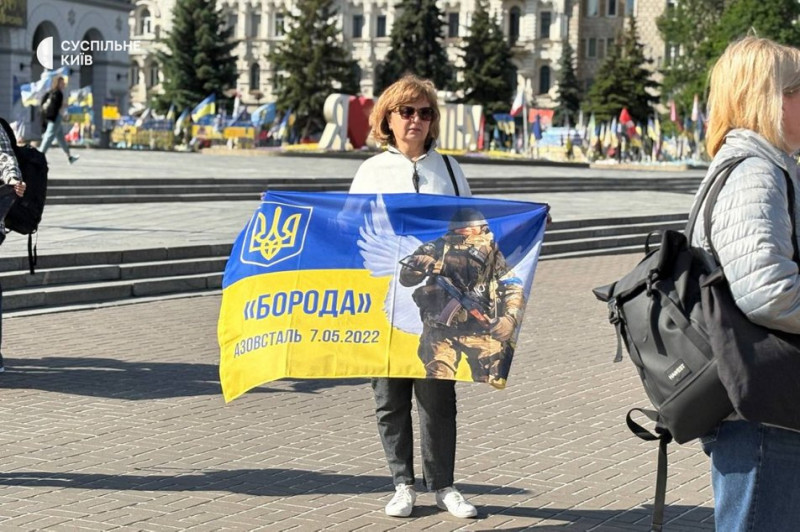 На Майдані Незалежності вшанували пам'ять загиблих морпіхів