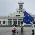 Малюків-засновників Києва до Дня Європи одягли у тематичне вбрання